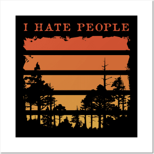 I Hate People Posters and Art